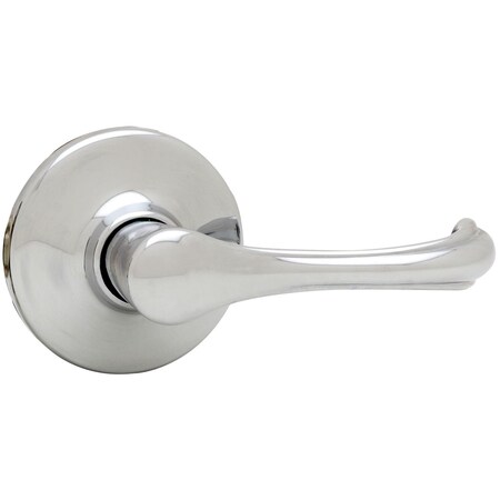 Kwikset Dorian Passage Door Lock W/ New Chassis and 6AL Latch and RCS Strike Bright Chrome Finish 200DNL-26V1